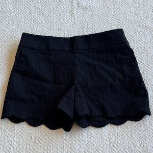 NWT LOFT The Riviera Scalloped Shorts Sz 0